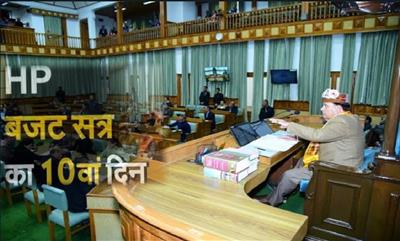 हिमाचल प्रदेश विधानसभा बजट सत्र का आज 10वां दिन, आज गूंज सकता है राहुल गांधी मसला, विभिन्न मुद्दों पर सत्तापक्ष को घेरेगा विपक्ष, पढ़ें पूरी खबर..